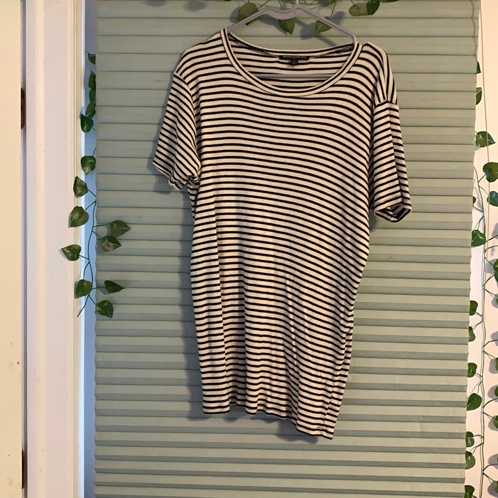 Brandy Stripped T Shirt Dress